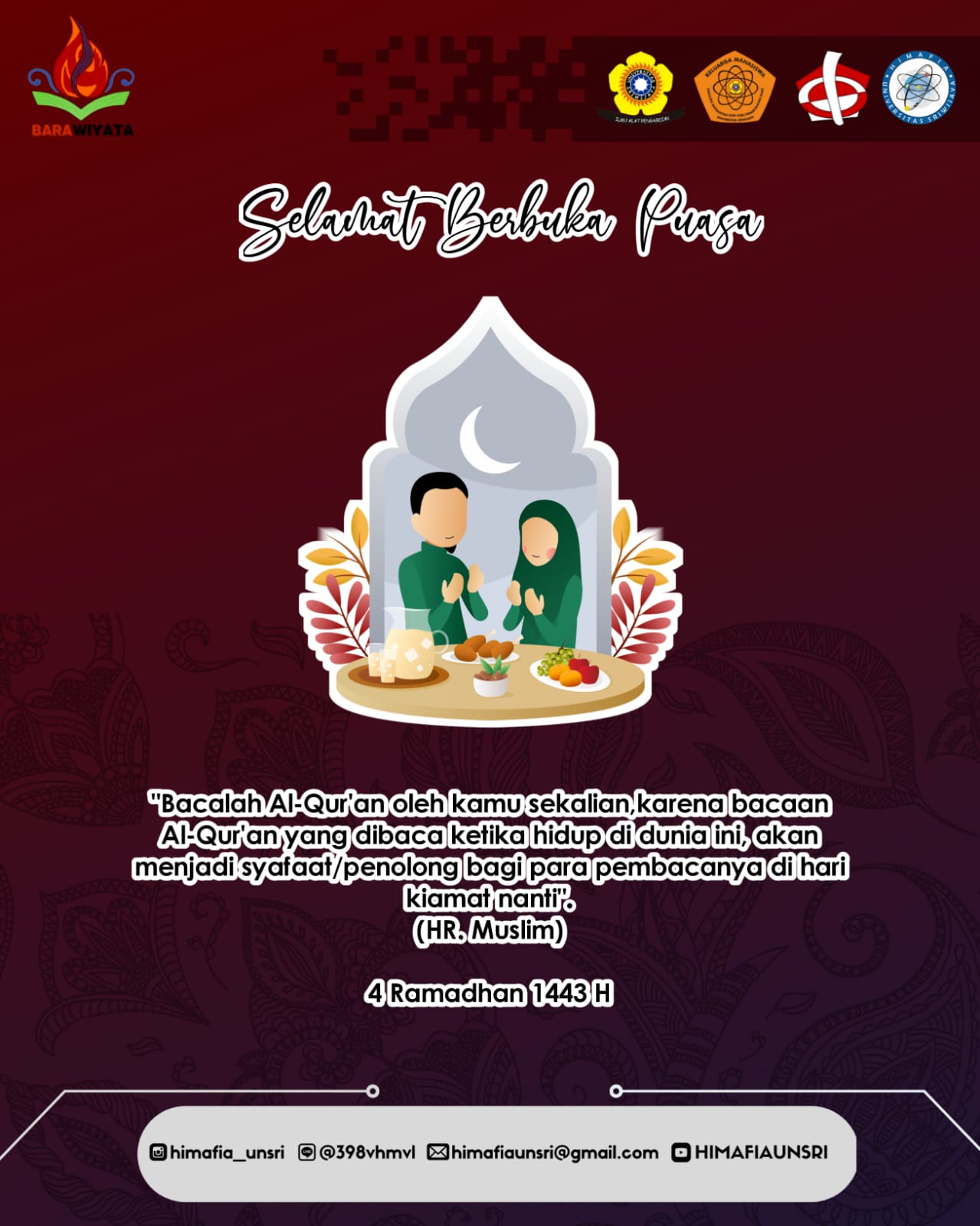 [SELAMAT BERBUKA PUASA BULAN RAMADHAN 1443 H]